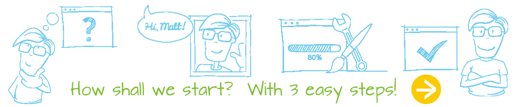 Skyren-web design 3 steps